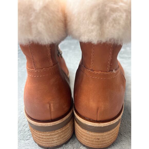 KORK EASE WINSLET BOOTIE BROWN LEATHER FULL GRAIN SIZE 8 $190 NWOB - Picture 3 of 8